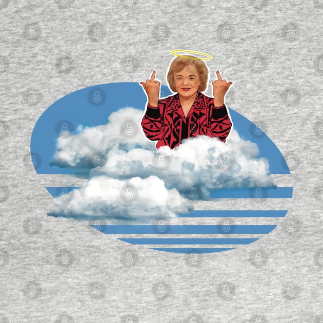 Betty White Giving The Double Middle Finger In Heaven by SubtleSplit